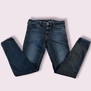 AG Skinny Jeans - dark denim, size 28